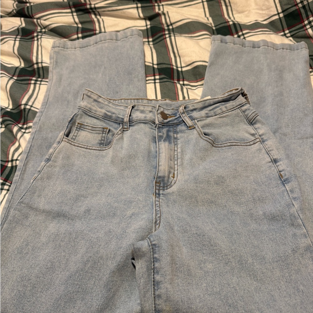 Women's High Rise Light Blue Jeans